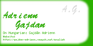adrienn gajdan business card